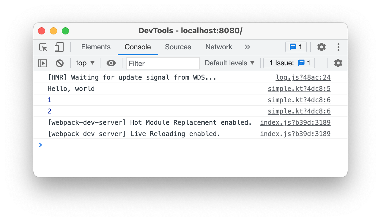 Chrome 的 DevTools 控制台