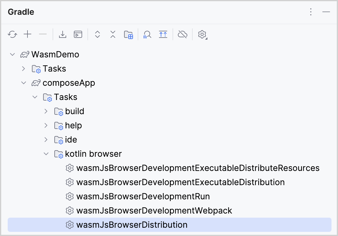 运行 Gradle 任务