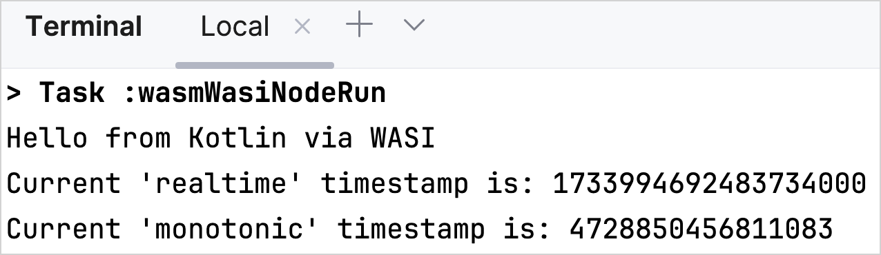 Kotlin/Wasm and WASI app